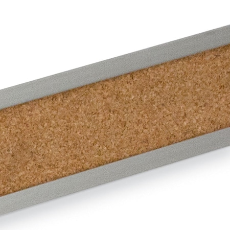 United Visual Products Decor Wood Combo Board, 60"x48", Light Oak/White Porcelain & Cloud UV704DEFAB-LTOAK-WHTPORC-CLOUD